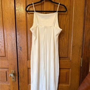 Rihoas Wave Pattern Pearl Strap Midi Dress NWT